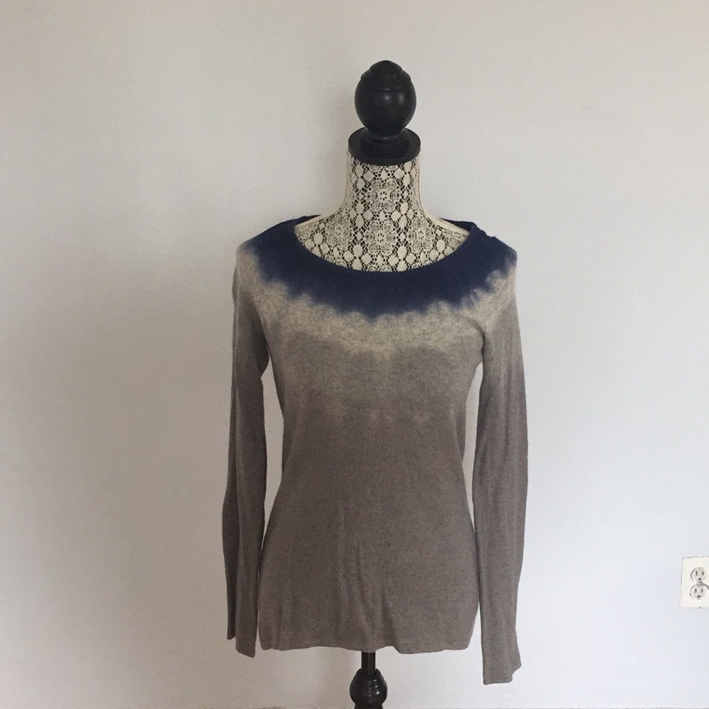 Aqua Cashmere tie dye sweater M